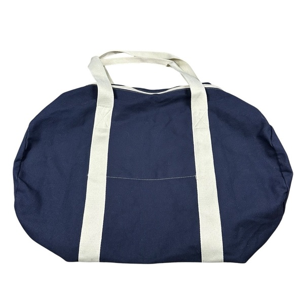 NEW Victoria's Secret PINK Duffle Bag Navy Zipper Top Double Handle - Picture 4 of 6